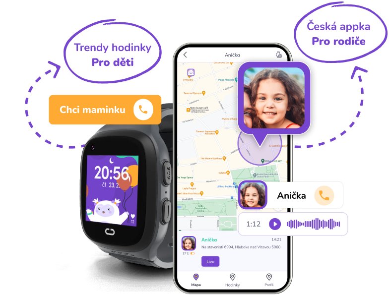 Dětské chytré hodinky Findee - Černé - Findee Kids e-shop - Hodinky